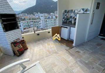 Cobertura com 3 dormitórios à venda, 119 m² por r$ 2.400.000,00 - botafogo - rio de janeiro/rj