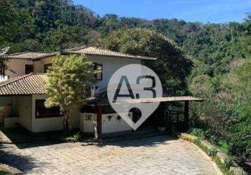 Casa com 4 dormitórios à venda, 600 m² por r$ 3.950.000,00 - secretário - petrópolis/rj