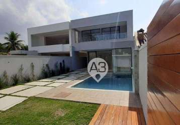 Casa com 4 dormitórios à venda, 310 m² por r$ 3.950.000,00 - barra da tijuca - rio de janeiro/rj