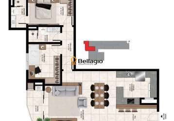 Apartamento 2 dormitórios à venda nossa senhora das dores santa maria/rs