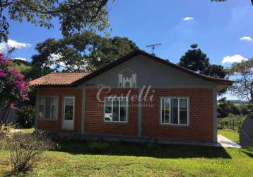 Casa com 2 dormitórios à venda, terreno de 2.500m , colônia, carambei - pr