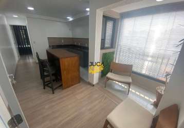 Apartamento com 1 dormitório, 42 m² - venda por r$ 330.000,00 ou aluguel por r$ 2.950,00/mês - vila valparaíso - santo andré/sp