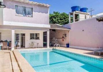 Casa com 3 dormitórios à venda, 300 m² por r$ 2.300.000 - jardim guanabara - rio de janeiro/rj