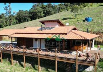 Casa zona rural mobiliada à venda, 2 alqueires por r$ 1.300.000 - cunha - cunha/sp