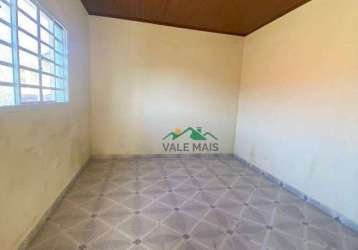 Casa com 2 dormitórios para alugar por r$ 1.000/mês - pedreira - guaratinguetá/sp