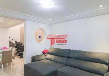 Sobrado com 3 dormitórios à venda, 118 m² por r$ 440.000,00 - vila guarará - santo andré/sp