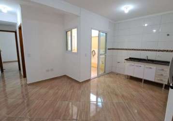 Apartamento com 2 dormitórios para alugar, 44 m² - vila junqueira - santo andré/sp