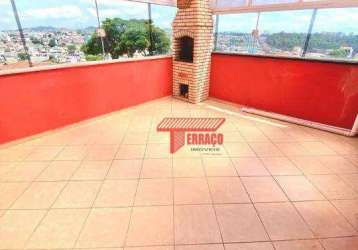 Cobertura com 2 dormitórios à venda, 37 m² por r$ 381.000,00 - jardim cristiane - santo andré/sp