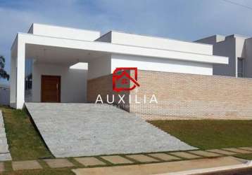 Casa de alto padrão em condomínio exclusivo com 3 suítes e 222m² em araçoiaba da serra-sp!