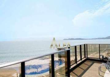 Apartamento com 4 dormitórios à venda, 301 m² por r$ 3.700.000,00 - praia de armação do itapocorói - penha/sc