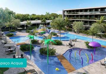 Studio para venda| 28,56m² a 31,50m² | makai acqua resort| muro alto