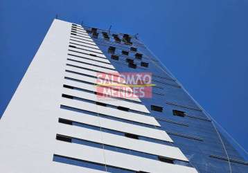 Salas para locação, no ayra tower, 60m2, 02 lavabos, andar alto, vista baia, umarizal, belém, pa