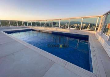 Cobertura à venda, 289 m² por r$ 3.990.000,01 - gonzaga - santos/sp