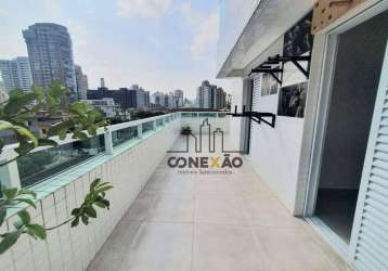 Apartamento garden com 2 dormitórios, 94 m² - venda por r$ 785.000,00 ou aluguel por r$ 5.400,00/mês - embaré - santos/sp