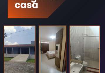 Excelente casa mobiliada 3 quartos sendo 2 suítes para locação anual no condomínio yes banana - bananeiras - pb