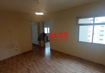 Apartamento com 2 dormitórios / quadra da praia - pompéia / santos