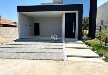 Casa condomínio belvedere 2 com 3 suítes, fachada moderna, acabamento premium