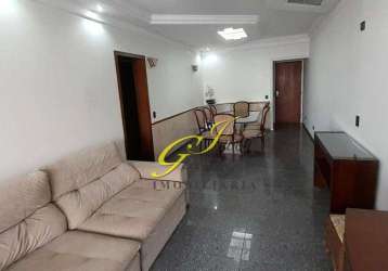 Apartamento com 2 dormitórios para alugar, 103 m² por r$ 4.500,00/mês - barra funda - guarujá/sp