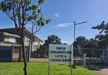 -oportunidade smdb- excelente lote- condomínio privilegiado- casa simples- aceita financiamento