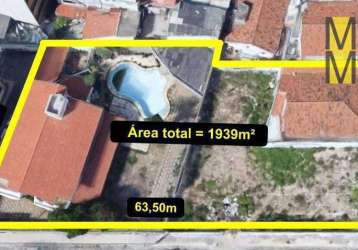 Terreno à venda, 1939 m² por r$ 4.848.000,00 - papicu - fortaleza/ce