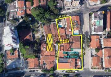 Terreno amplo à venda, 2467 m² por r$ 6.975.000 - aldeota - fortaleza/ce