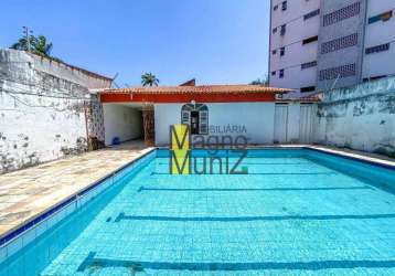 Casa plana com piscina e 3 quartos à venda, 396 m² por r$ 519.000 - papicu - fortaleza/ce