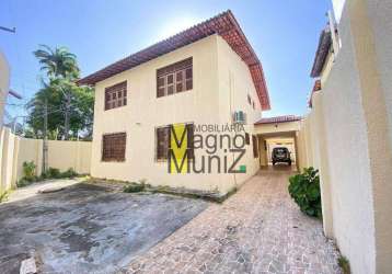 Casa duplex com 6 quartos para alugar, 323 m² por r$ 3.970/mês - papicu - fortaleza/ce