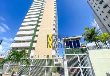 Apartamento com 3 dormitórios para alugar, 90 m² por r$ 3.856,06/mês - papicu - fortaleza/ce