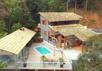 Casa com 4 dormitórios à venda, 600 m² por r$ 2.040.000 - quebra frascos - teresópolis/rj