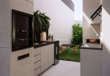 Jardim europa - casa 2/4 com área gourmet - churrasqueira - 2117udi