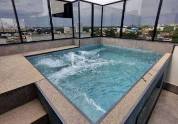 Santa mônica - super cobertura em ótima localização - 3/4 sendo 1 suíte - piscina - spa móveis planejados - 2110udi