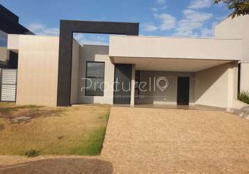 Casa térrea com 190m², 3 quartos sendo 3 suítes à venda no condomínio quinta dos ventos em ribeirão preto/sp.