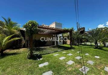 Summerville - casa com 3 dormitórios, 160 m² - aluguel - r$ 4.000,00 no summerville - cumbuco - caucaia/ce