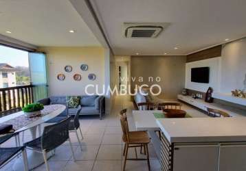 Vg sun cumbuco - apartamento com 3 dormitórios à venda, 99 m² por r$ 1.200.000,00 - cumbuco - caucaia/ce