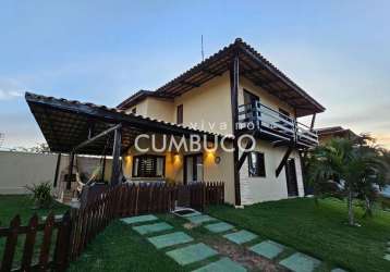 Dunas village - casa com 3 dormitórios à venda, 123 m² por r$ 899.000,00 - cumbuco - caucaia/ce