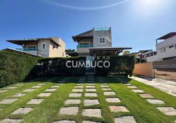 Summerville - casa duplex- com 6 dormitórios, 250 m² - aluguel - r$ 6.000,00 no summerville - cumbuco - caucaia/ce