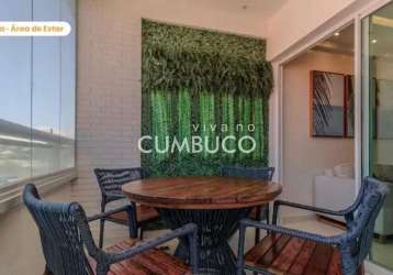 Green club - apartamento com 3 dormitórios para  aluguel, 73 m² por r$ 3.300,00 - cumbuco - caucaia/ce