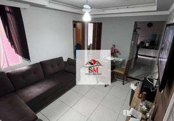 Apartamento com 2 dormitórios à venda, 44 m² por r$ 170.000 - dos casa - são bernardo do campo/sp