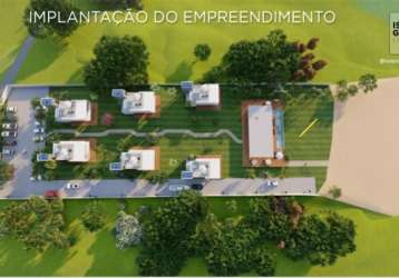 Vr-área 7.500m² beira lagoa do bonfim, lazer, bela vista e estudo projeto 6 chalés