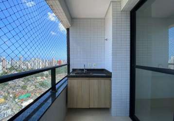 Apartamento 4 quartos 3 suítes com boiler e vista livre na tamarineira