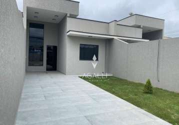 Casa com 3 dormitórios à venda, 85 m² por r$ 395.000 - nações - fazenda rio grande/pr