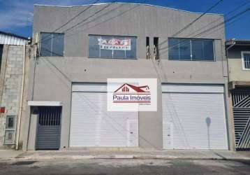 Galpão para alugar, 160 m² por r$ 10.200/mês - jardim tranqüilidade - guarulhos/sp