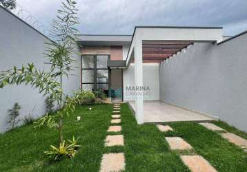 Casa com 3 quartos à venda, 125 m² por r$ 750.000 - lagoa mansões - lagoa santa/mg