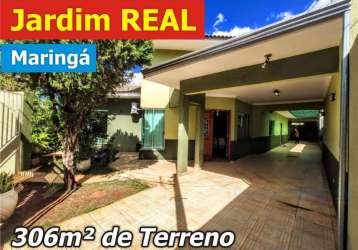 Casa ampla de terreno interio no jardim real em maringá