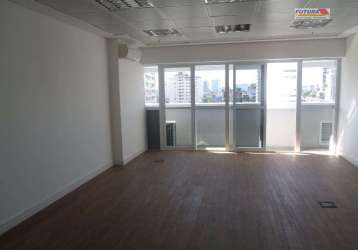 Sala para alugar, 39 m² por r$ 2.500,00/mês - vila belmiro - santos/sp