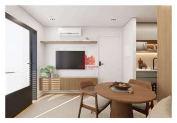 Apartamento com 1 quarto à venda na rua saint hilaire, 373, água verde, curitiba, 31 m2 por r$ 343.298