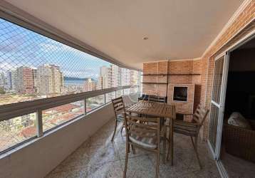 Apartamento com 4 dormitórios à venda, 168 m² por r$ 840.000 - aviação - praia grande/sp