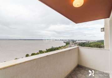 Marta castro, corretora foxter, vende lindo apartamento com vista para guaíba, 3d, suíte e sacada.