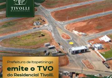 Loteamento para venda em itapetininga, residencial tivolli