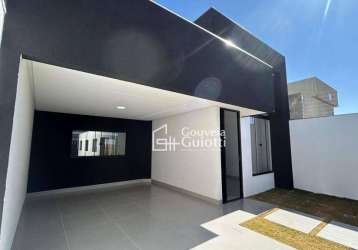 Casa com 3 dormitórios à venda, 140 m² por r$ 790.000,00 - residencial campos do jordão - anápolis/go